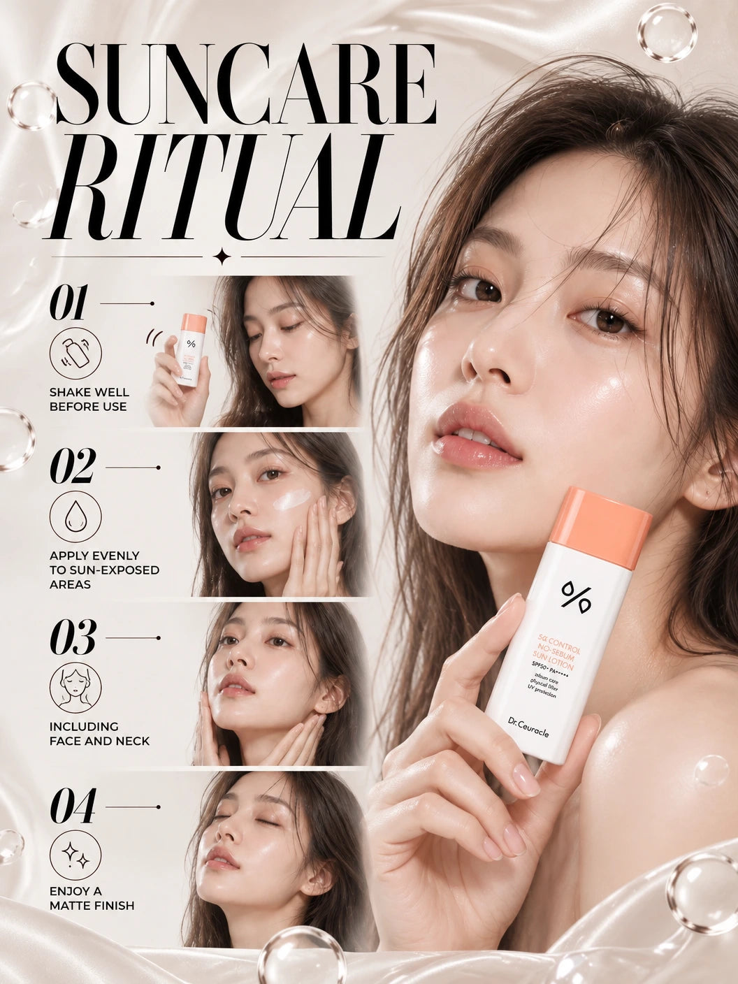 5α Control No-sebum Sun Lotion SPF50+ PA++++ | Dr. Ceuracle | Dr. Ceuracle No-sebum Sun Lotion - Artisanal Luxury Care