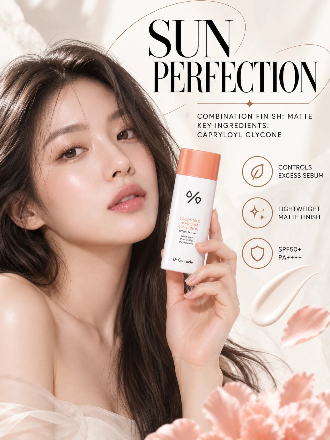 5α Control No-sebum Sun Lotion SPF50+ PA++++ | Dr. Ceuracle | Dr. Ceuracle No-sebum Sun Lotion - Artisanal Luxury Care