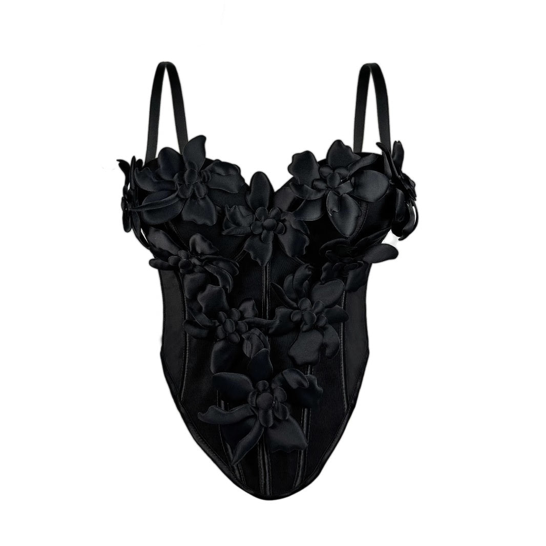 Stereoscopic Floral Lace Camisole | ULZZANG BELLA