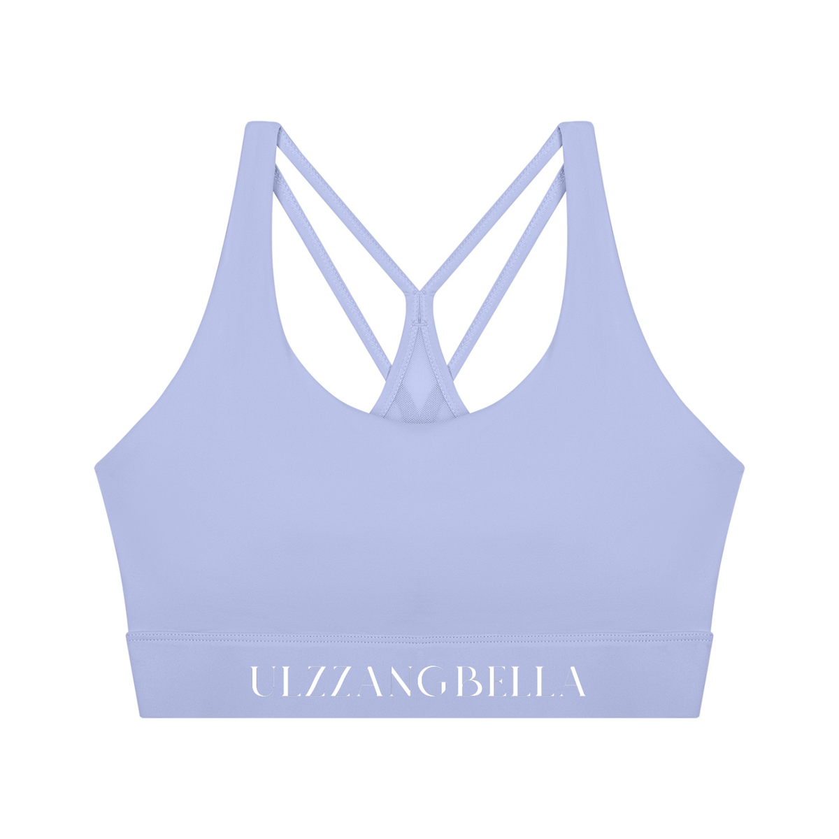 ULZZANG BELLA Sculpted U-Neck Cropped Yoga Sports Bra - Effortless Elegance
