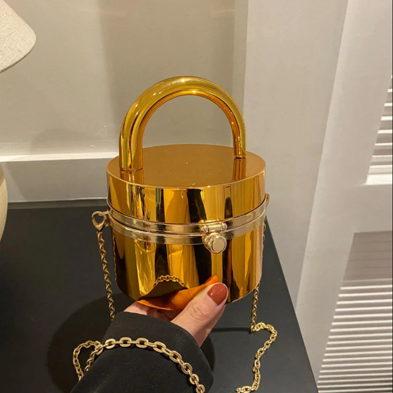 Borsa tote di lusso in acrilico con dettaglio a catena | ULZZANG BELLA