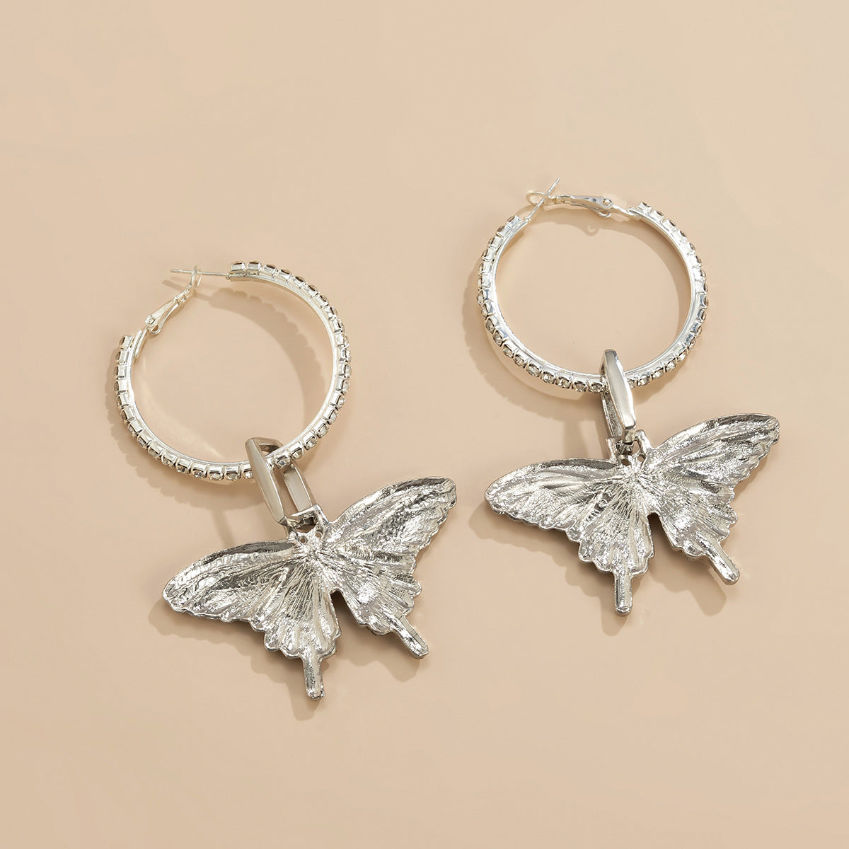 Orecchini a farfalla con diamanti Radiant Elegance | ULZZANG BELLA