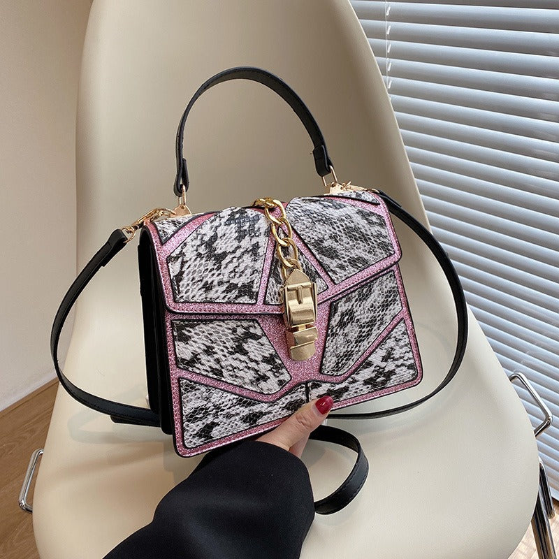 Luxe Color Blocked Hand-Held Square Bag | ULZZANG BELLA