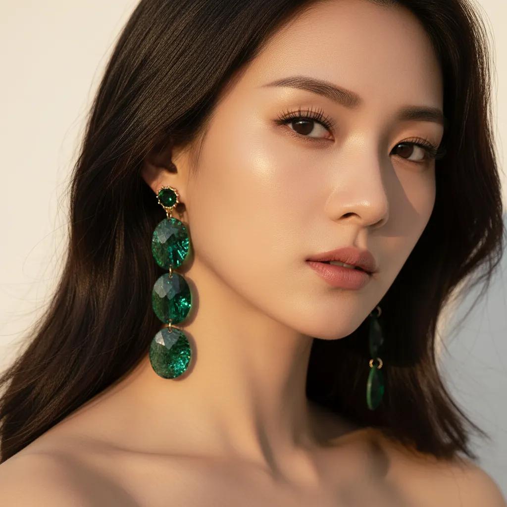 ULZZANG BELLA Korean Retro Dangle Earrings | Timeless Luxury