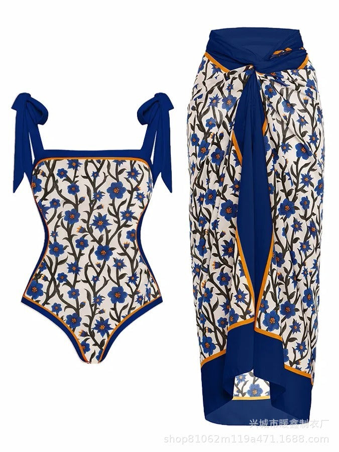 Floral Ruffle Push Up Bikini Set for the Enchanting Woman | ULZZANG BELLA
