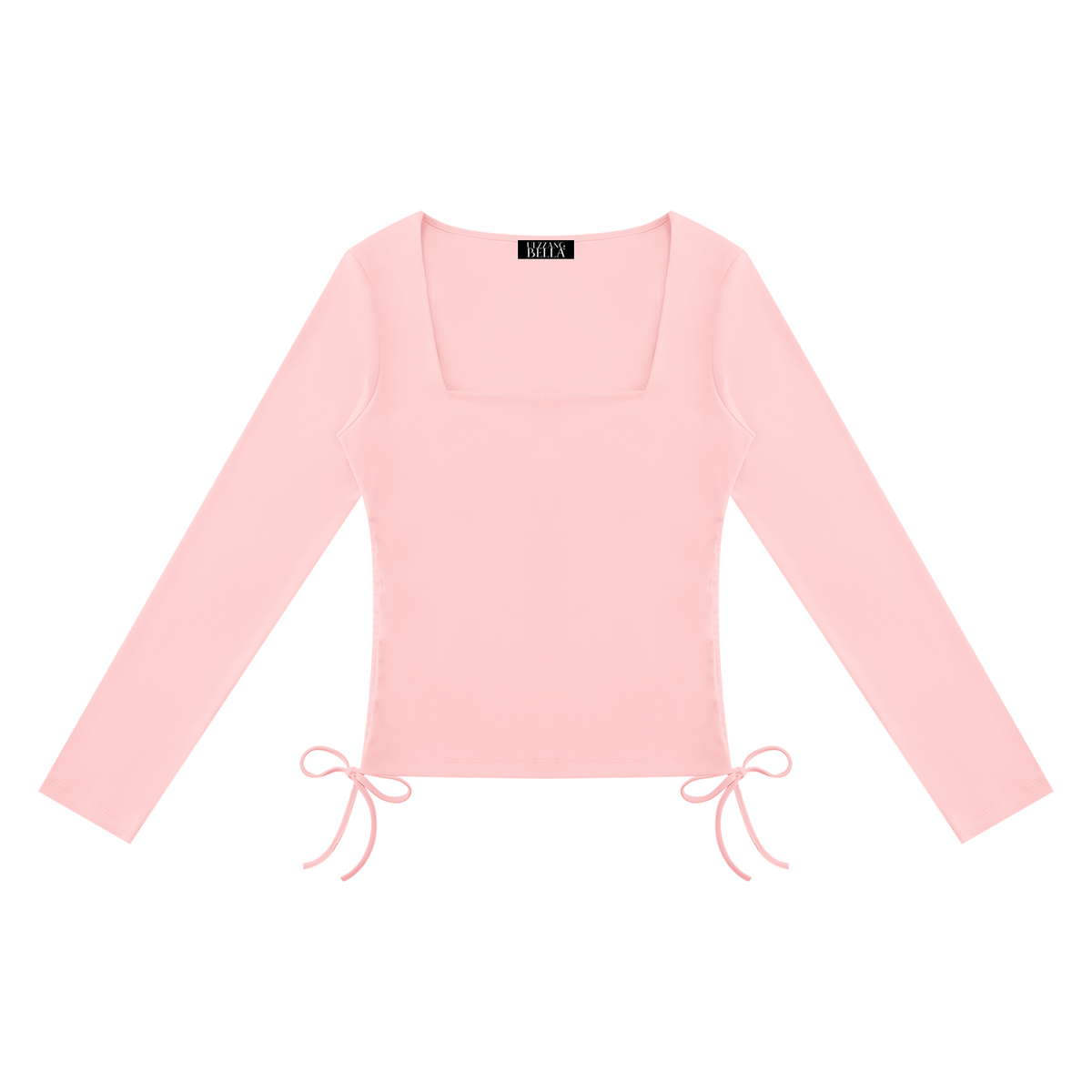 ULZZANG BELLA Y2K Ruched Long Sleeve Top for Effortless Elegance
