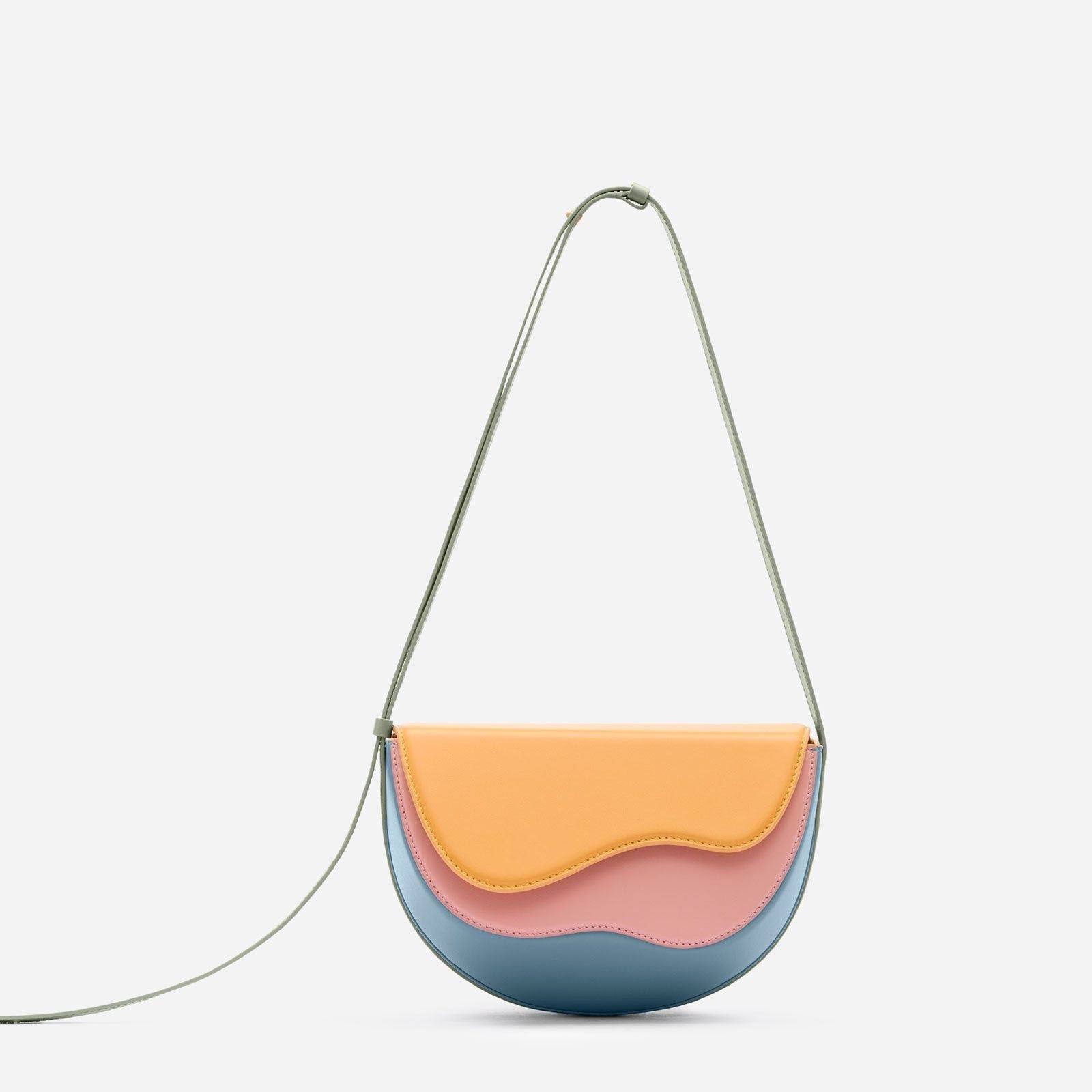 Spliced Luxe Underarm Crossbody Bag | ULZZANG BELLA