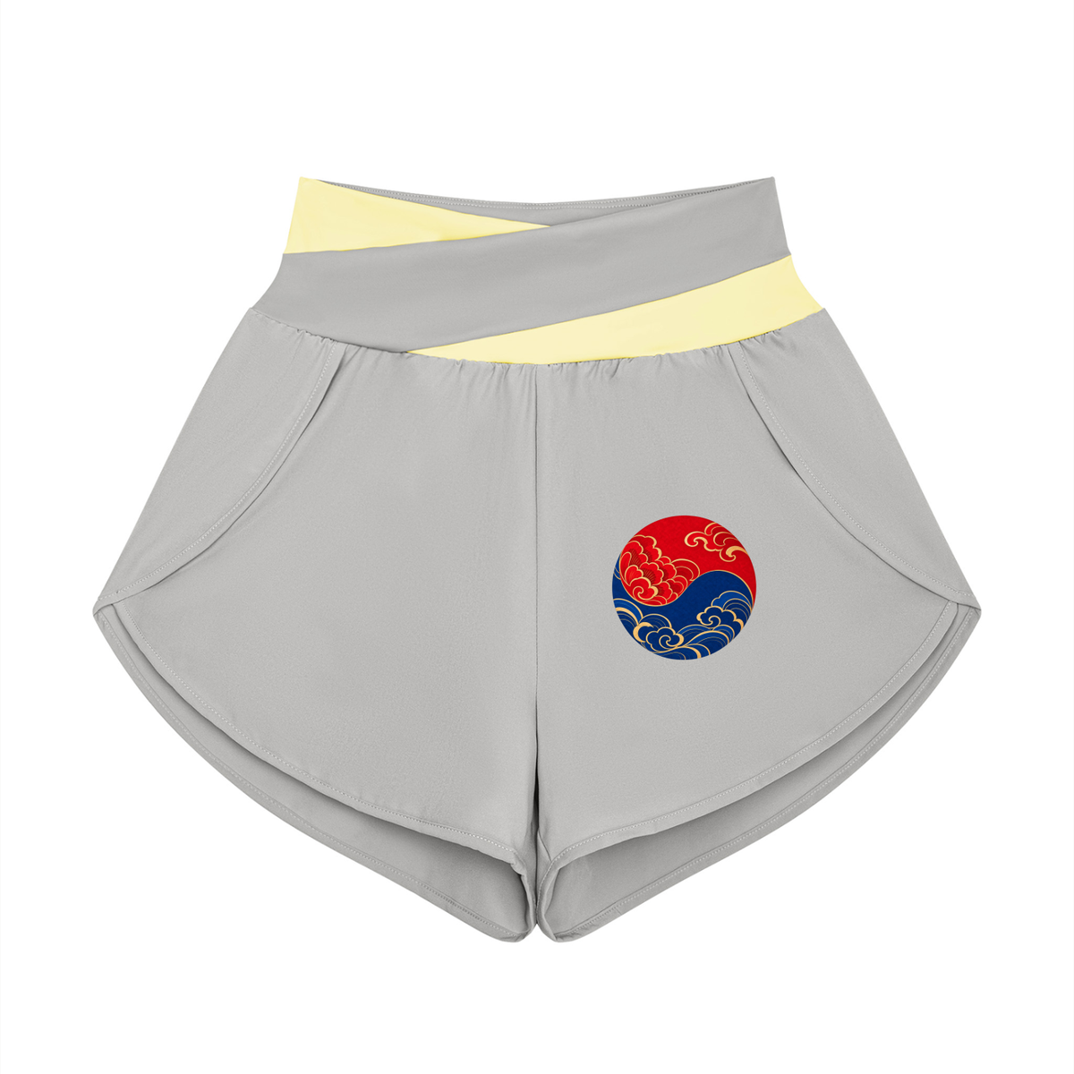 ULZZANG BELLA High Waisted Yoga Shorts for Effortless Elegance