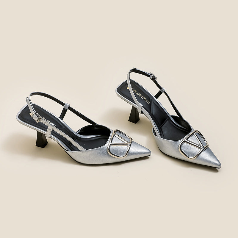 Elegant High-Heeled Slip-On Dress Pumps | ULZZANG BELLA