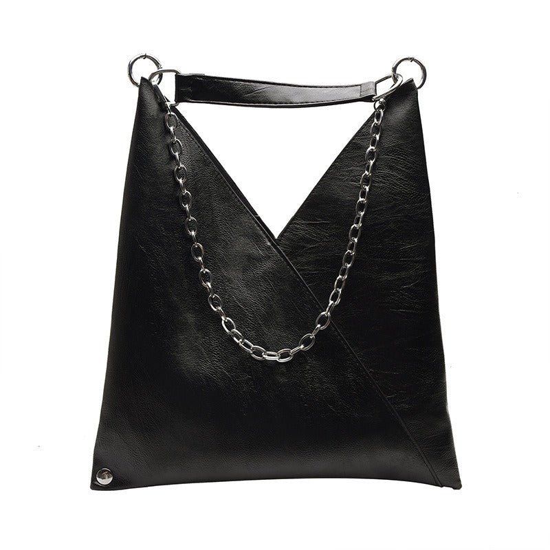 Luxurious PU Leather Shoulder Tote | ULZZANG BELLA