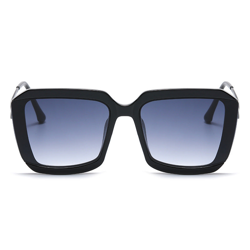Trendy Metal Frame Square Sunglasses for Women | ULZZANG BELLA