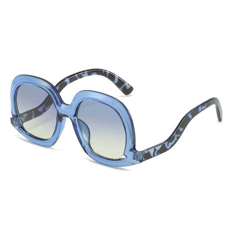 Designer Leopard Gradient Sunglasses for Women | ULZZANG BELLA