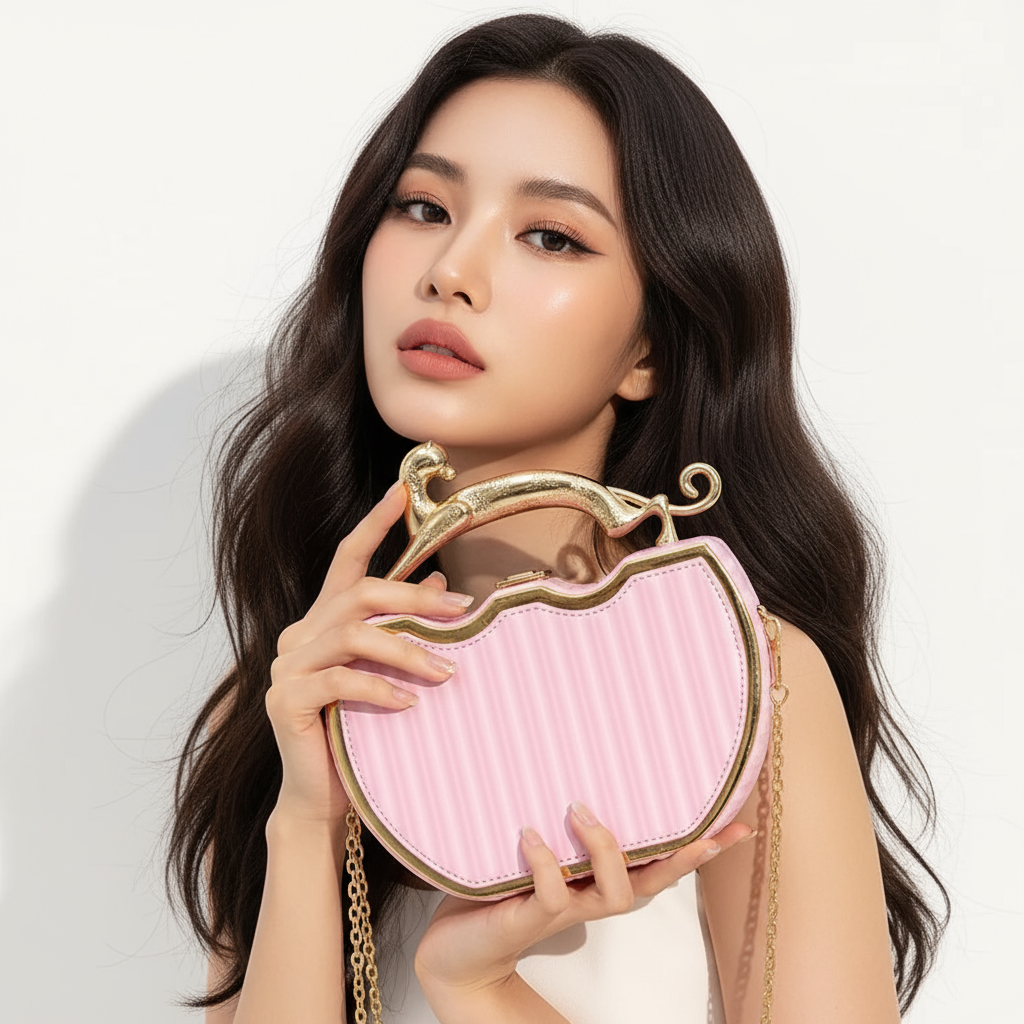 Sac à main bandoulière de luxe à rayures et imprimé | ULZZANG BELLA