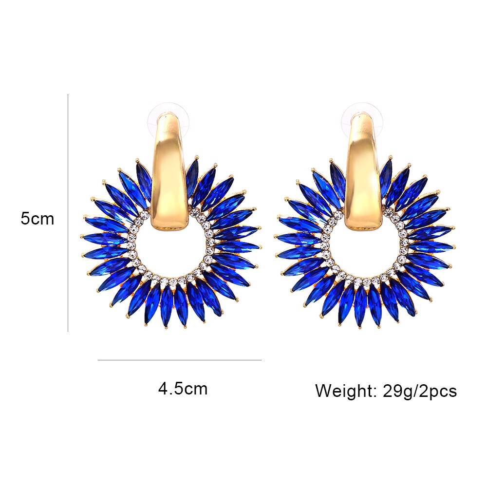 Discover athé's Exquisite Bohemian Crystal Hoop Earrings, handcrafted in South Korea with premium materials, embodying timeless elegance and vibrant allure.