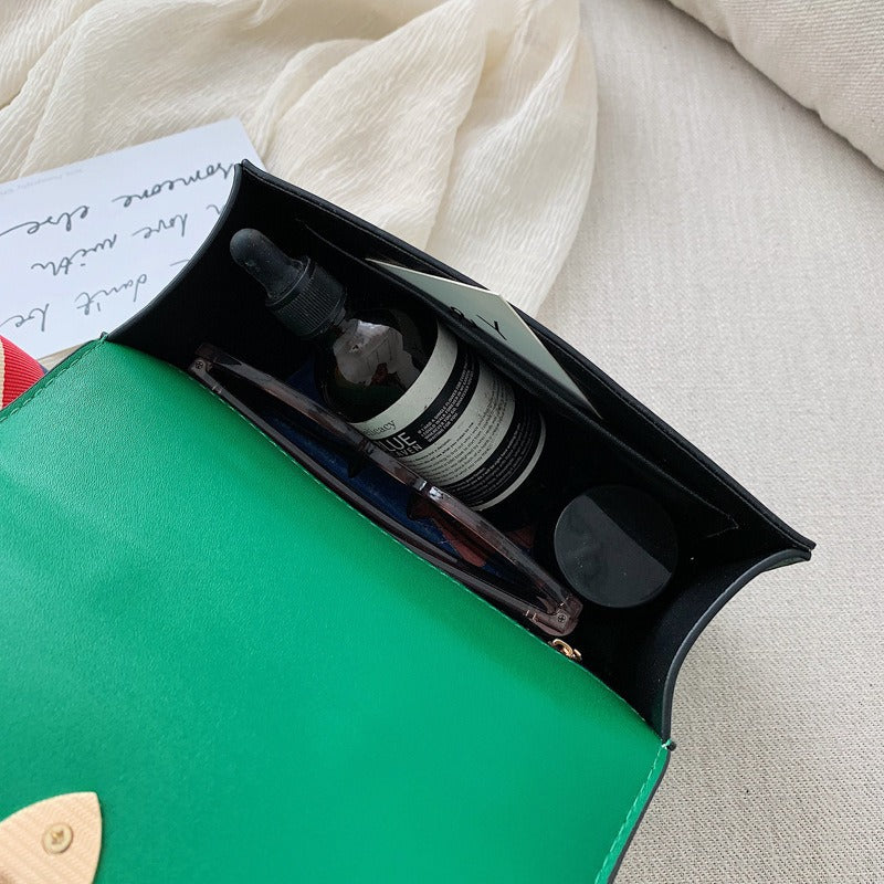 Borsa a tracolla con catena in stile italiano chic con sciarpe alla moda | ULZZANG BELLA