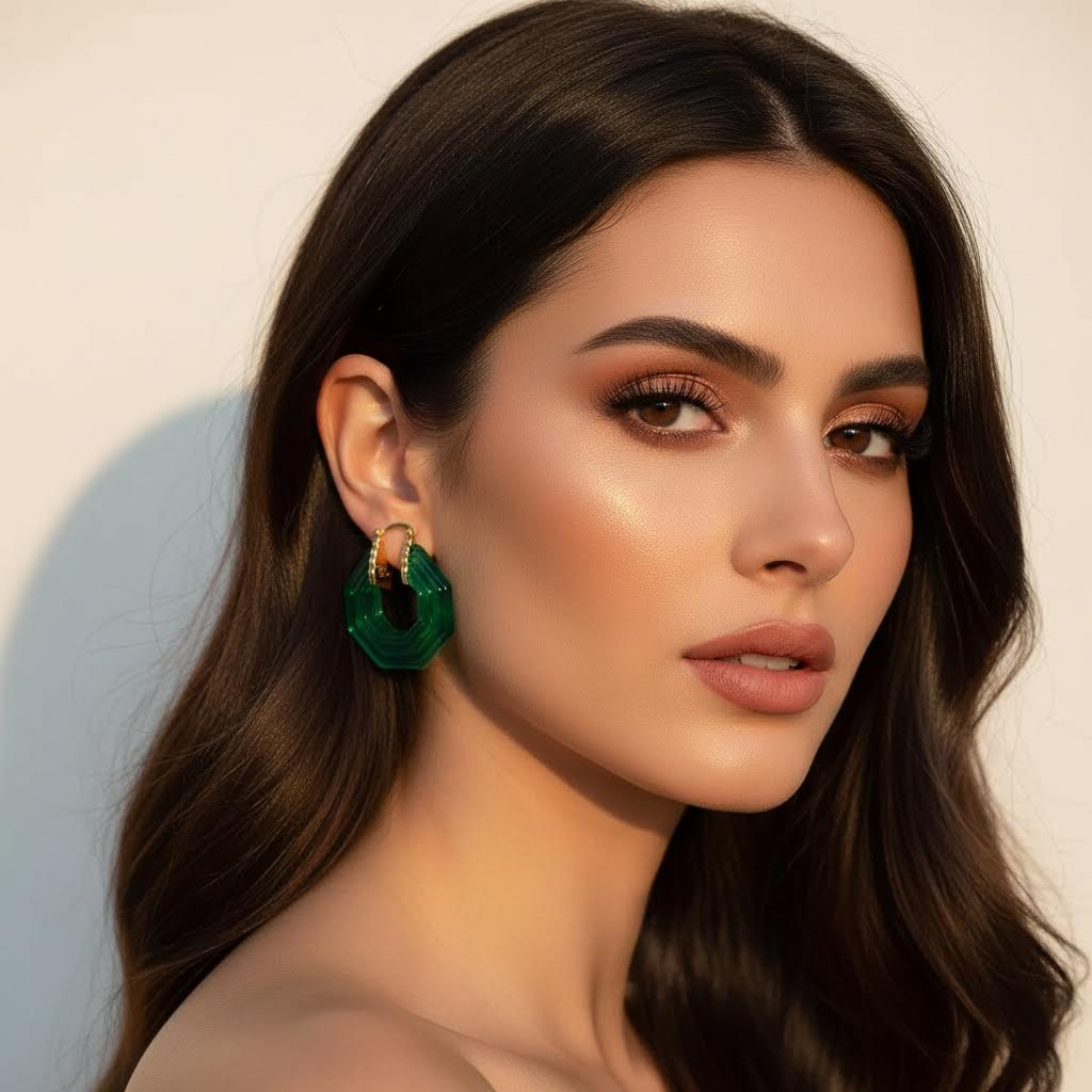 ULZZANG BELLA Acrylic Earrings - Timeless Luxury Elegance