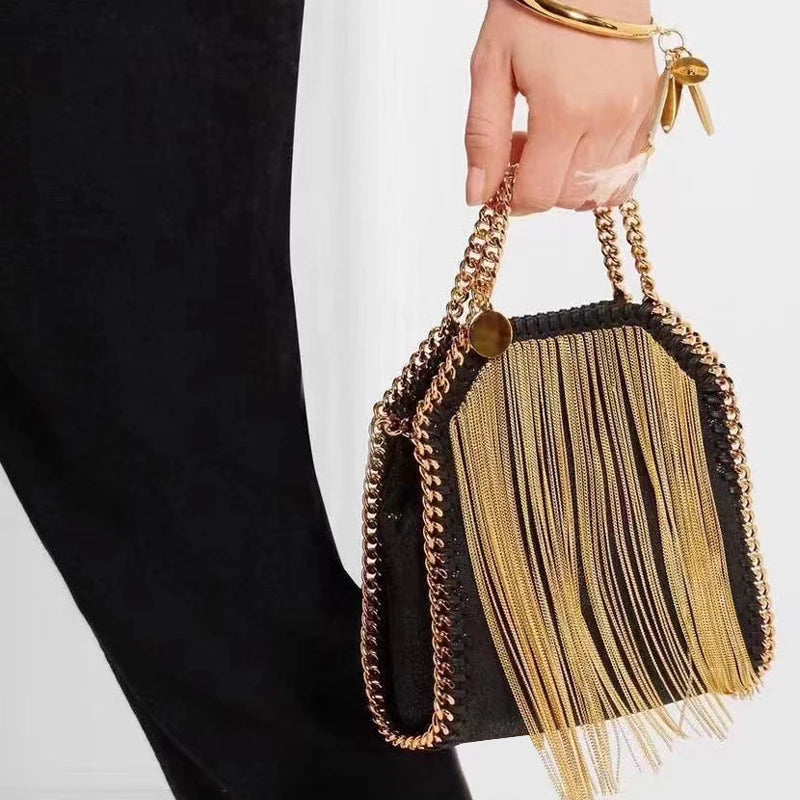 Borsa a tracolla chic con nappe in nylon di lusso | ULZZANG BELLA