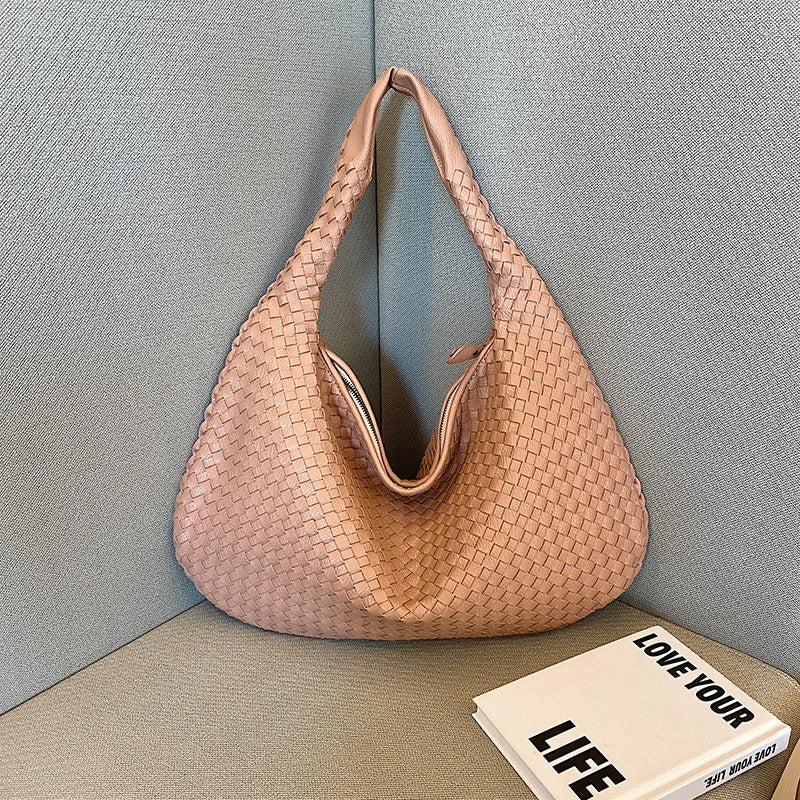Borsa a tracolla intrecciata francese, elegantemente realizzata, per donna | ULZZANG BELLA