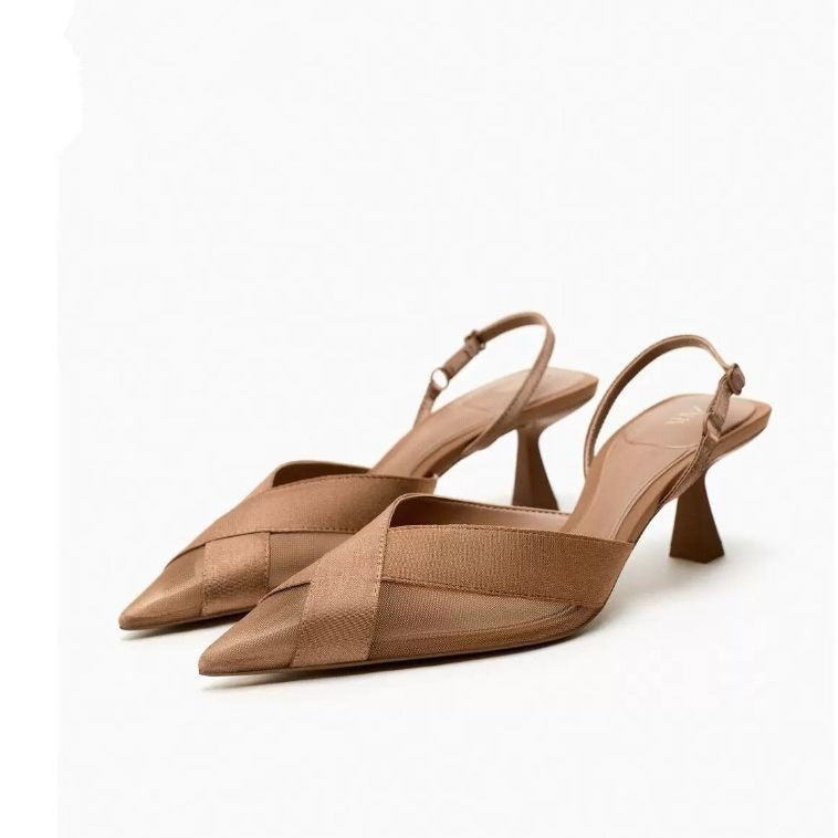 ULZZANG BELLA Stiletto Heels - Exquisite Leather Elegance