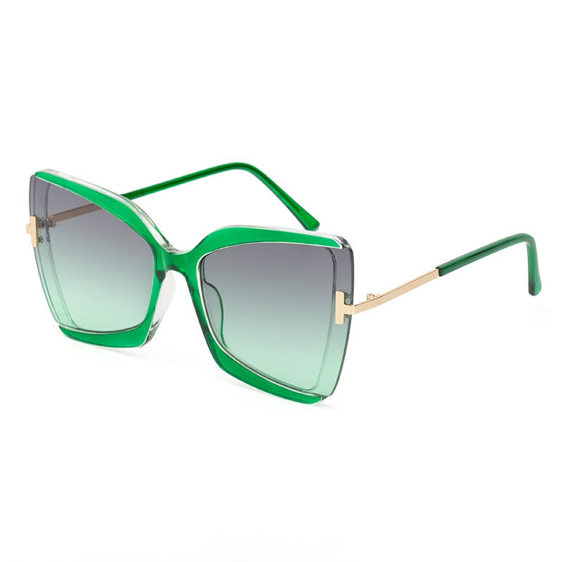 Fashionista Square Sun Shades - Oversized Colorful Sunglasses for Women | ULZZANG BELLA