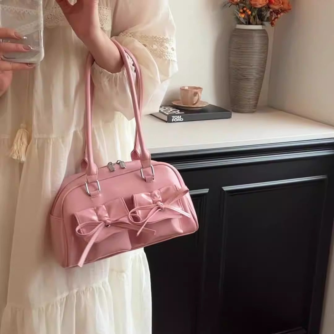 Elegante borsa a tracolla Baguette con fiocco | ULZZANG BELLA