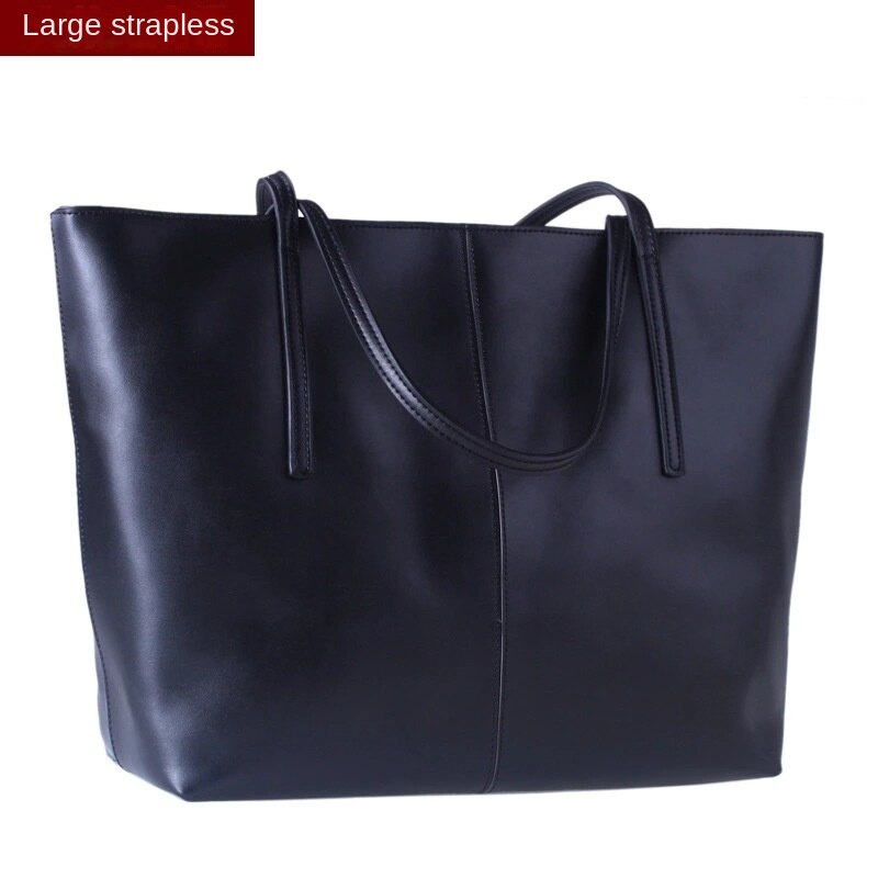 Opulent Leather Puffer Tote Handbag | ULZZANG BELLA
