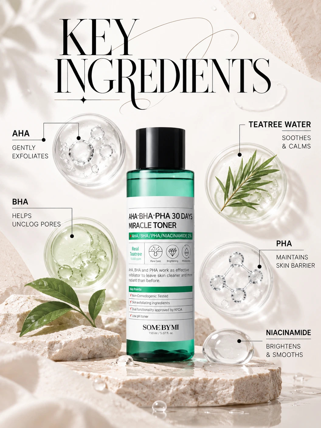 AHA-BHA-PHA 30 Days Miracle Toner 150ml | SOME BY MI | SOME BY MI AHA-BHA-PHA Miracle Toner 150ml - Artisanal Luxe