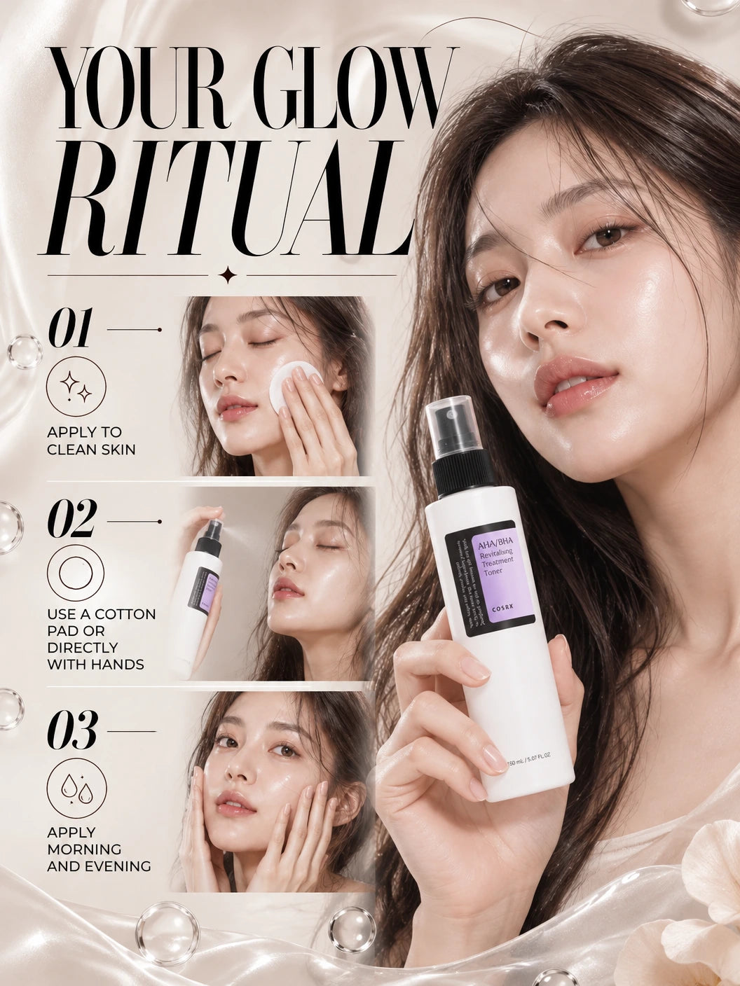 AHA/BHA Revitalising Treatment Toner for Radiant Glass Skin | COSRX | COSRX AHA/BHA Toner - Artisanal Luxury Skin Treatment