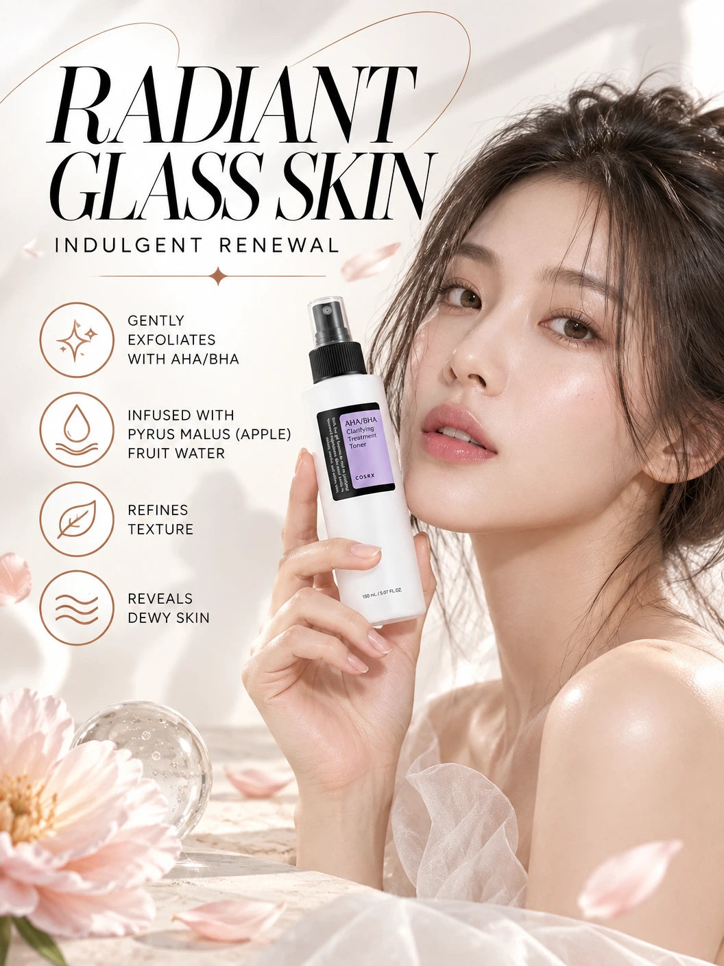 AHA/BHA Revitalising Treatment Toner for Radiant Glass Skin | COSRX | COSRX AHA/BHA Toner - Artisanal Luxury Skin Treatment