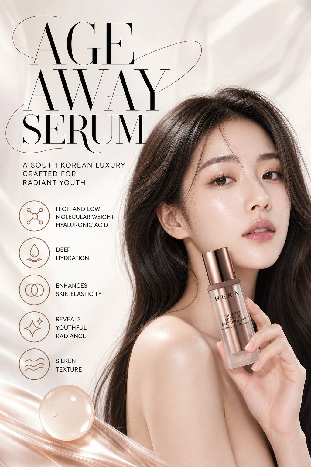 Age Away Aesthetic Bx83 Liposome Serum for Radiant Youth | HERA | HERA Age Away Serum - Couture Luxury for Radiant Youth