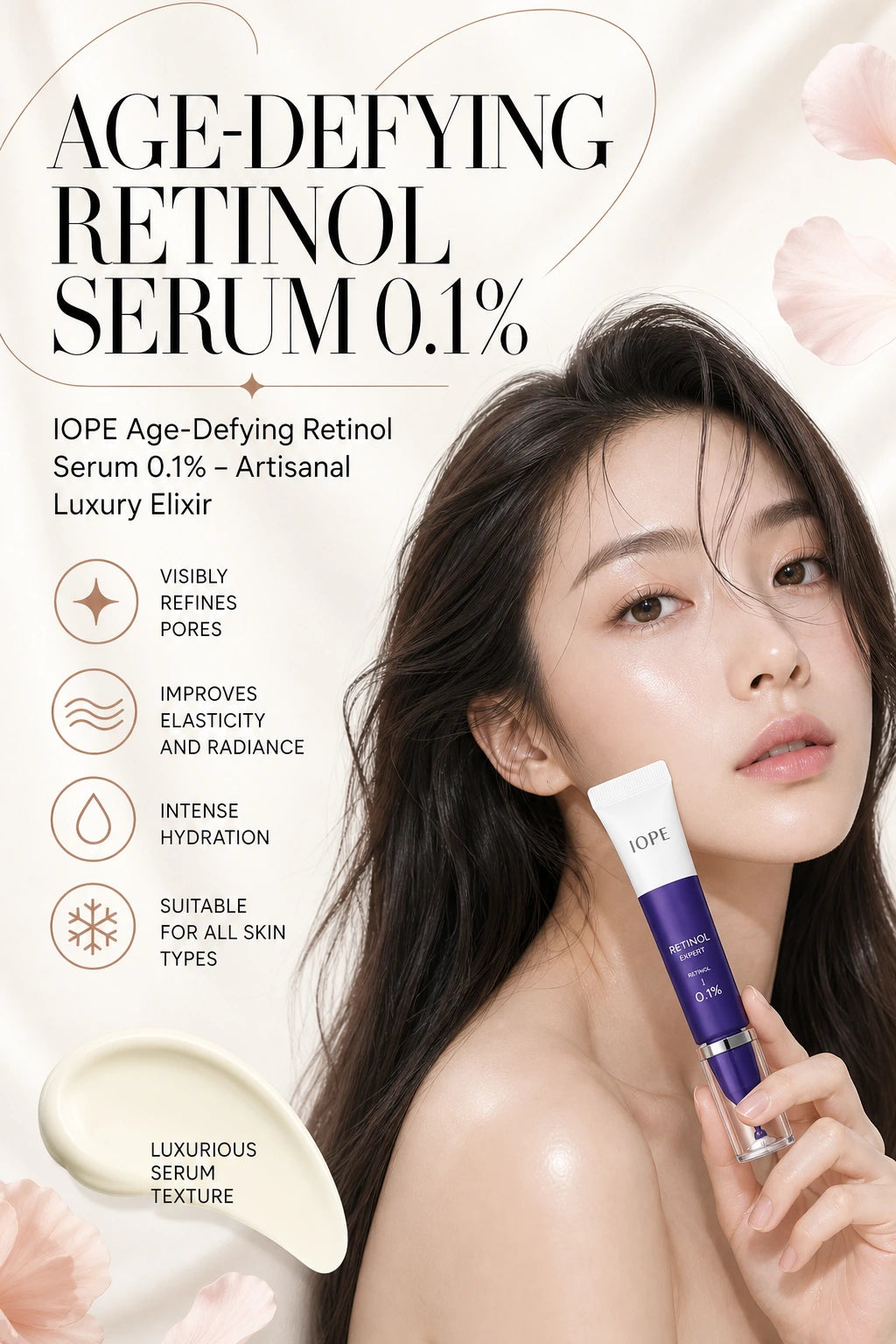 Age-Defying Retinol Serum 0.1% | IOPE | IOPE Age-Defying Retinol Serum 0.1% - Artisanal Luxury Elixir