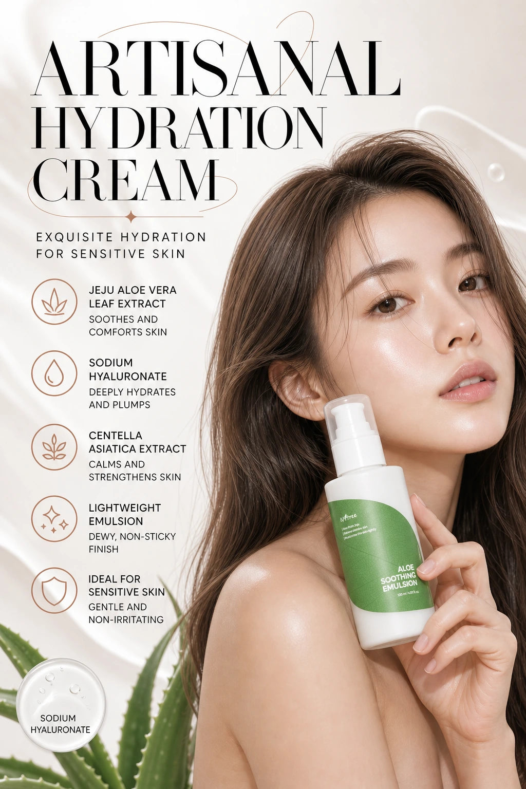 Aloe Soothing Emulsion 120ml | ISNTREE | ISNTREE Aloe Soothing Emulsion - Artisanal Hydration Cream