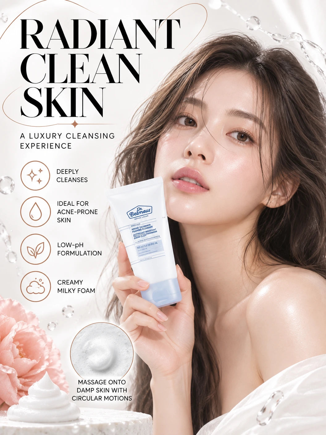 Amino Clear Foaming Cleanser for Radiant Skin | The Face Shop | The Face Shop Amino Clear Foaming Cleanser - Artisanal Luxury