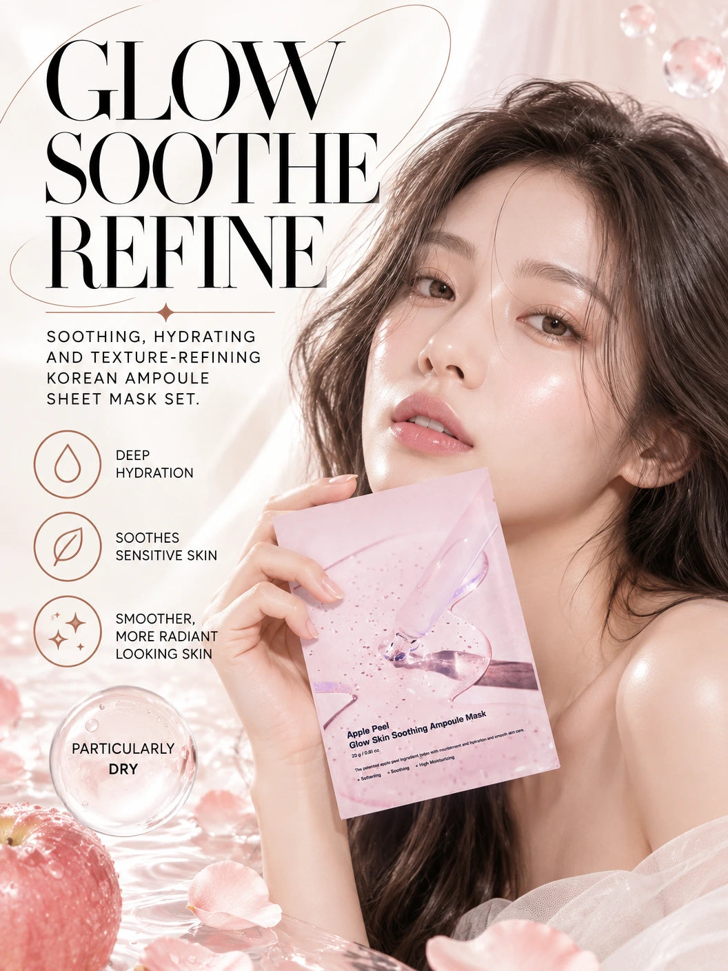 Apple Peel Glow Skin Soothing Ampoule Mask 23ml*10ea | Sungboon Editor | Sungboon Editor Luxury Apple Peel Ampoule Mask Set