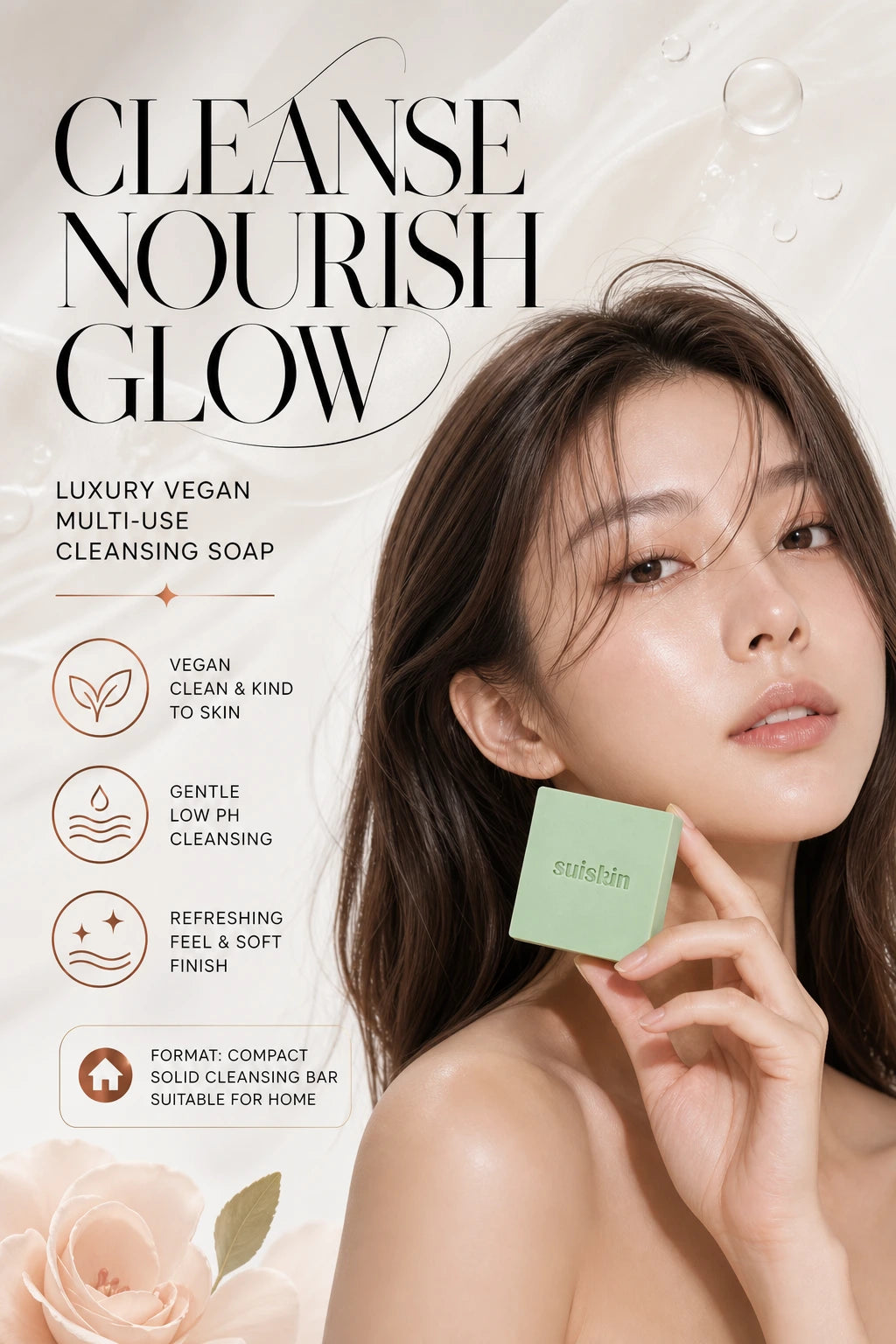 Avobab Clean Soap - 1ea | SUISKIN | SUISKIN Luxury Avobab Multi-Use Cleansing Soap 23g