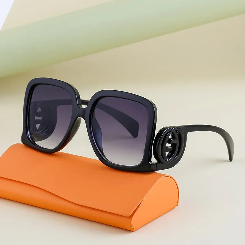 Discover athé's Ethereal Elegance Oversized Sunglasses, crafted in South Korea with luxurious acetate for unparalleled sophistication and UV protection, elevating your style.