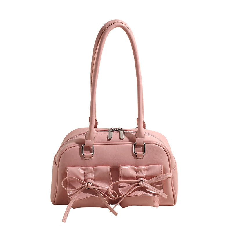 Elegante borsa a tracolla Baguette con fiocco | ULZZANG BELLA
