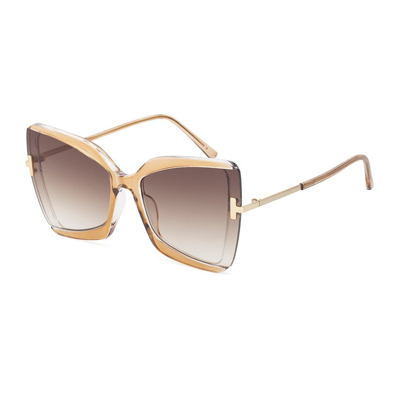 Fashionista Square Sun Shades - Oversized Colorful Sunglasses for Women | ULZZANG BELLA