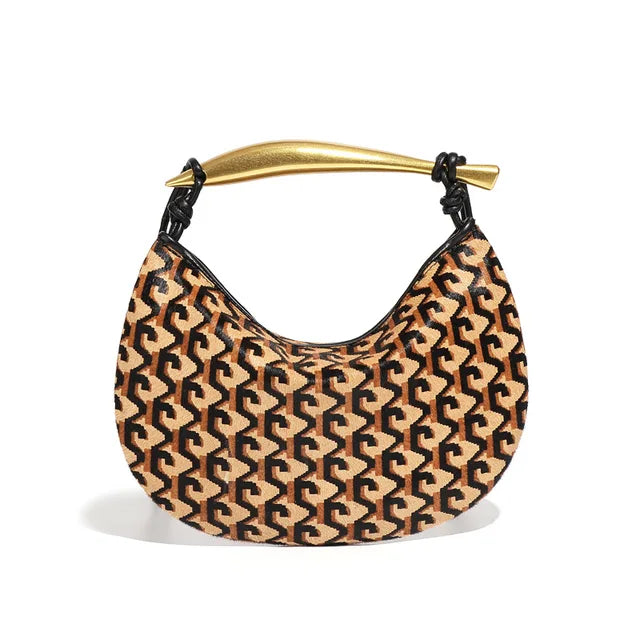 Exquisite Genuine Horsehide Shoulder Bag with Detachable Strap | ULZZANG BELLA