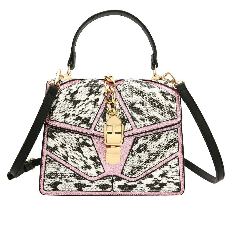 Luxe Color Blocked Hand-Held Square Bag | ULZZANG BELLA