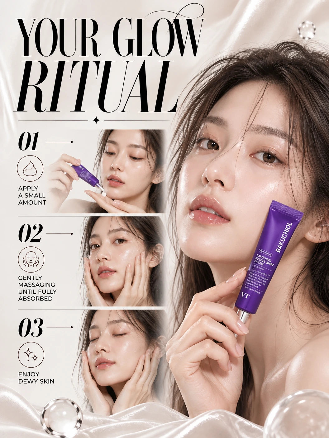 Bakuchiol Reedle Shot Cream 30ml | VT Cosmetics | VT Cosmetics Bakuchiol Cream - Artisanal Anti-Aging Luxury