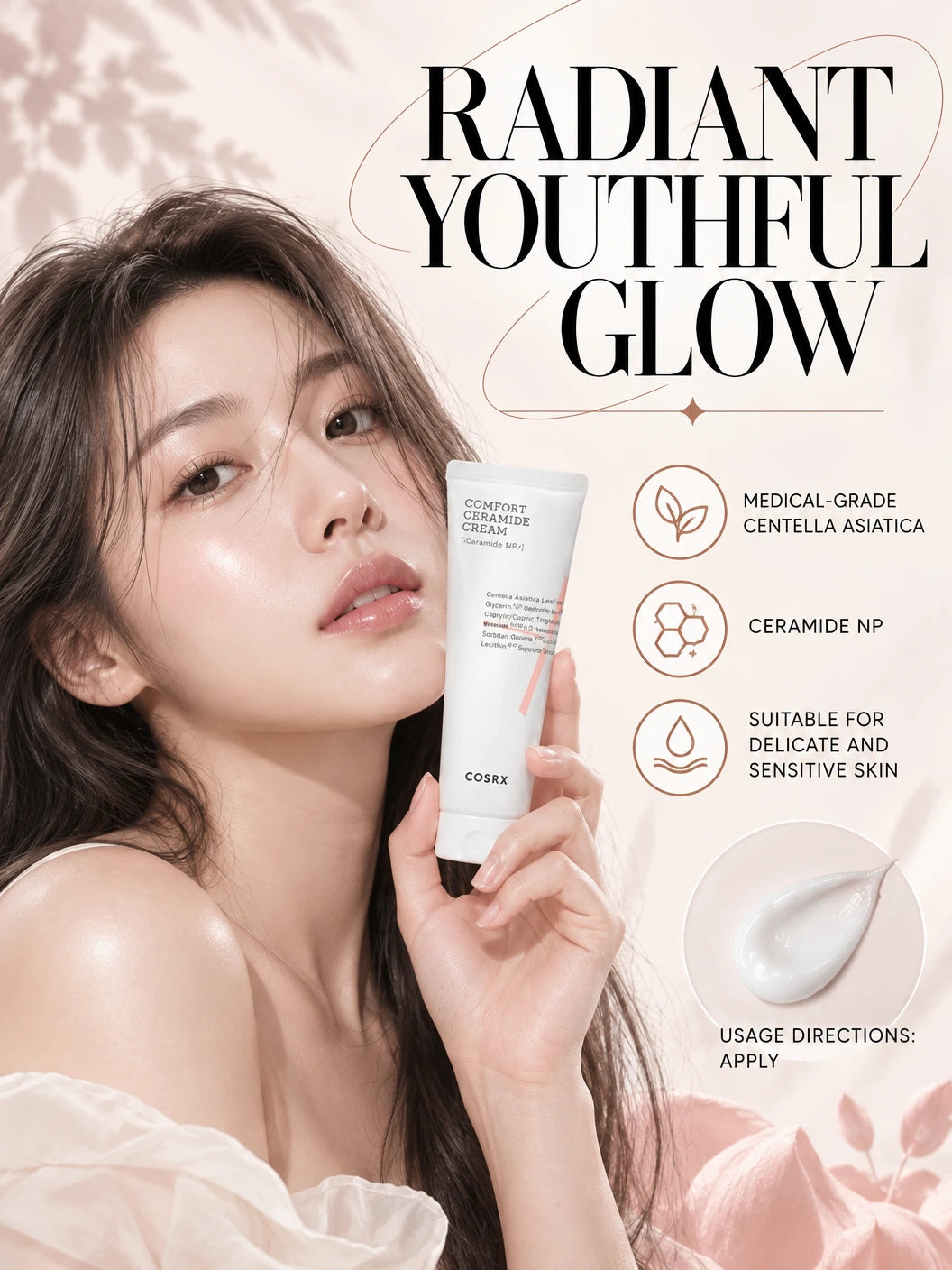 Balancium Comfort Ceramide Cream for Radiant Youthful Glow | COSRX | COSRX Balancium Comfort Ceramide Cream - Artisanal Luxury Balm