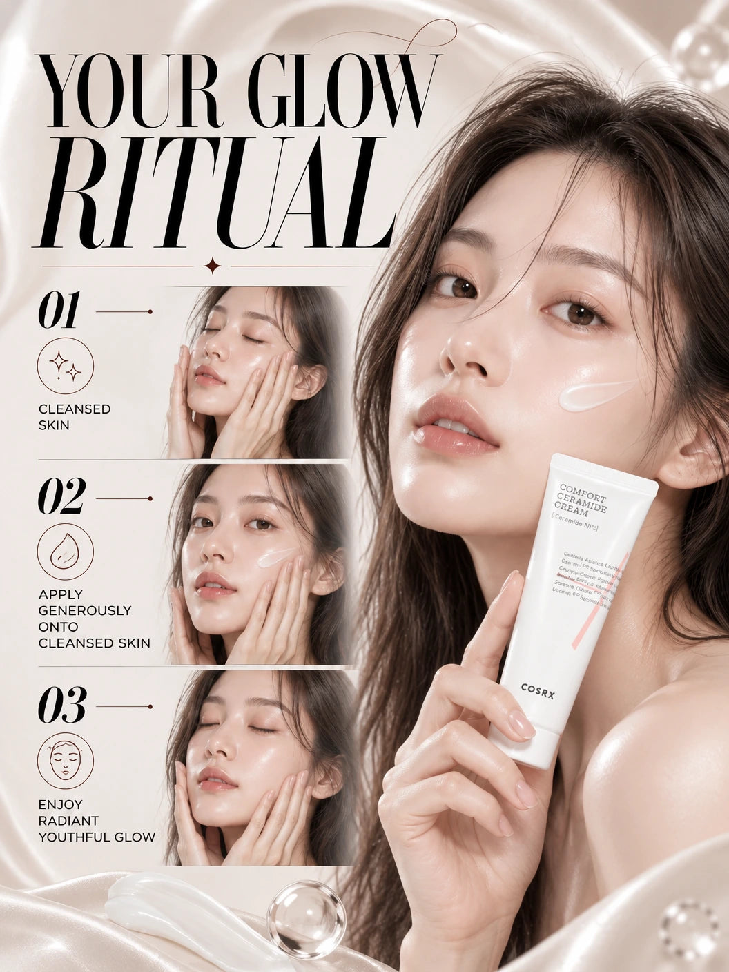 Balancium Comfort Ceramide Cream for Radiant Youthful Glow | COSRX | COSRX Balancium Comfort Ceramide Cream - Artisanal Luxury Balm