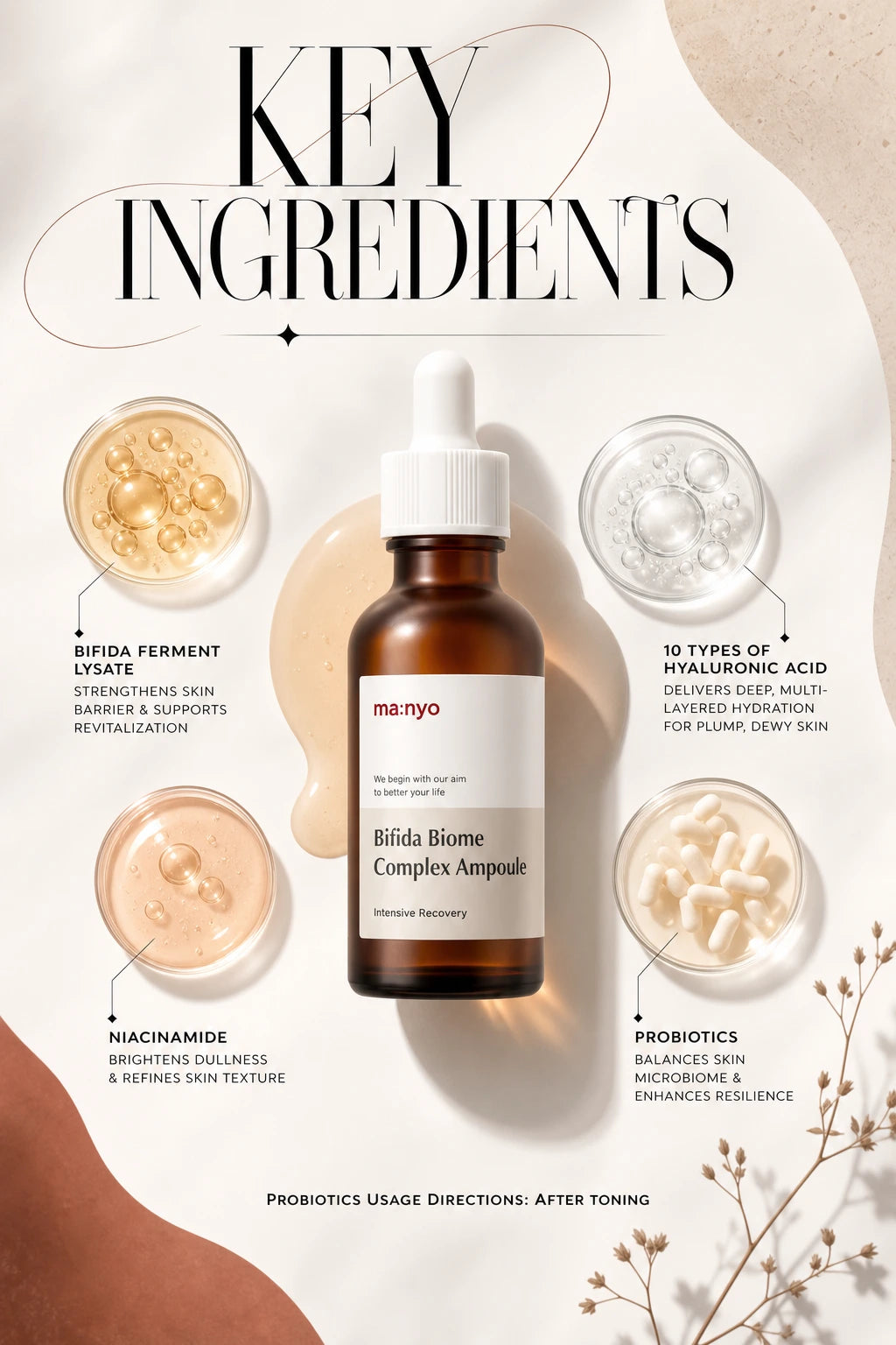 Bifida Biome Complex Ampoule 50ml | Ma:nyo | Ma:nyo Bifida Biome Complex Serum – Artisanal Luxury Hydration