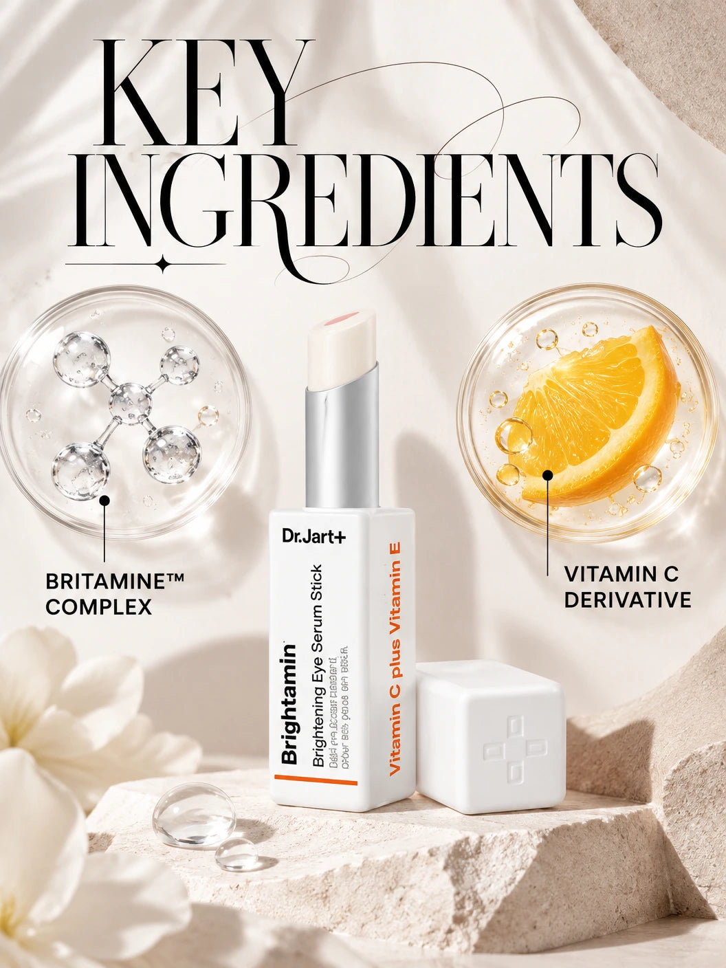 Britamine Brightening Eye Serum Stick 3.6g | Dr.Jart+ | Dr.Jart+ Brightening Eye Serum Stick - Couture Luxury Treatment