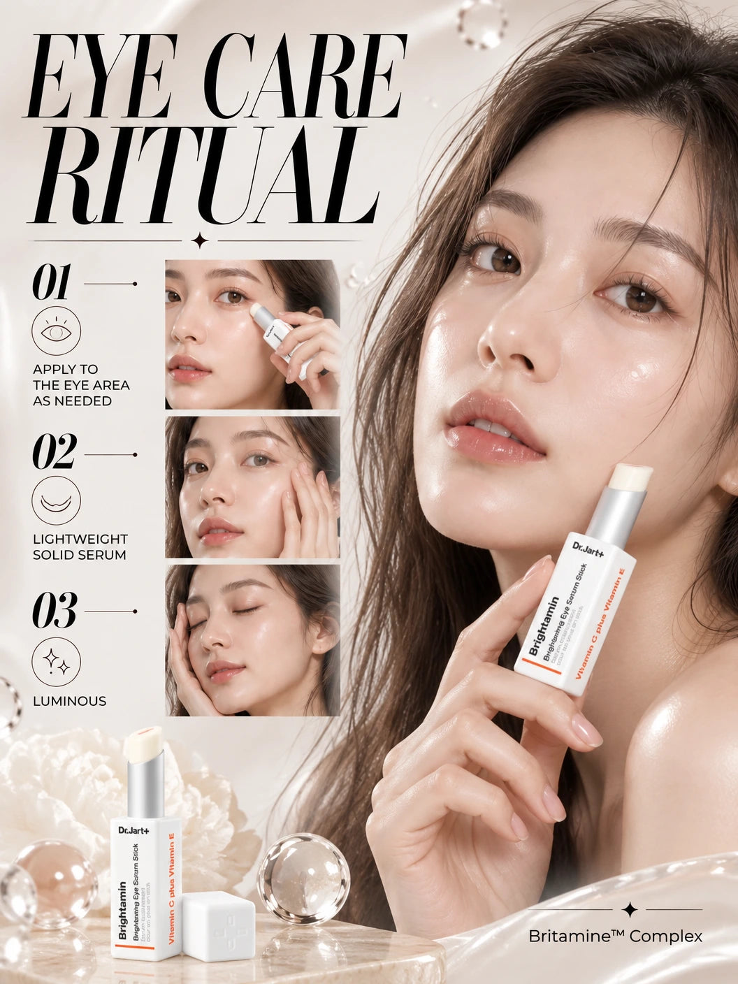 Britamine Brightening Eye Serum Stick 3.6g | Dr.Jart+ | Dr.Jart+ Brightening Eye Serum Stick - Couture Luxury Treatment