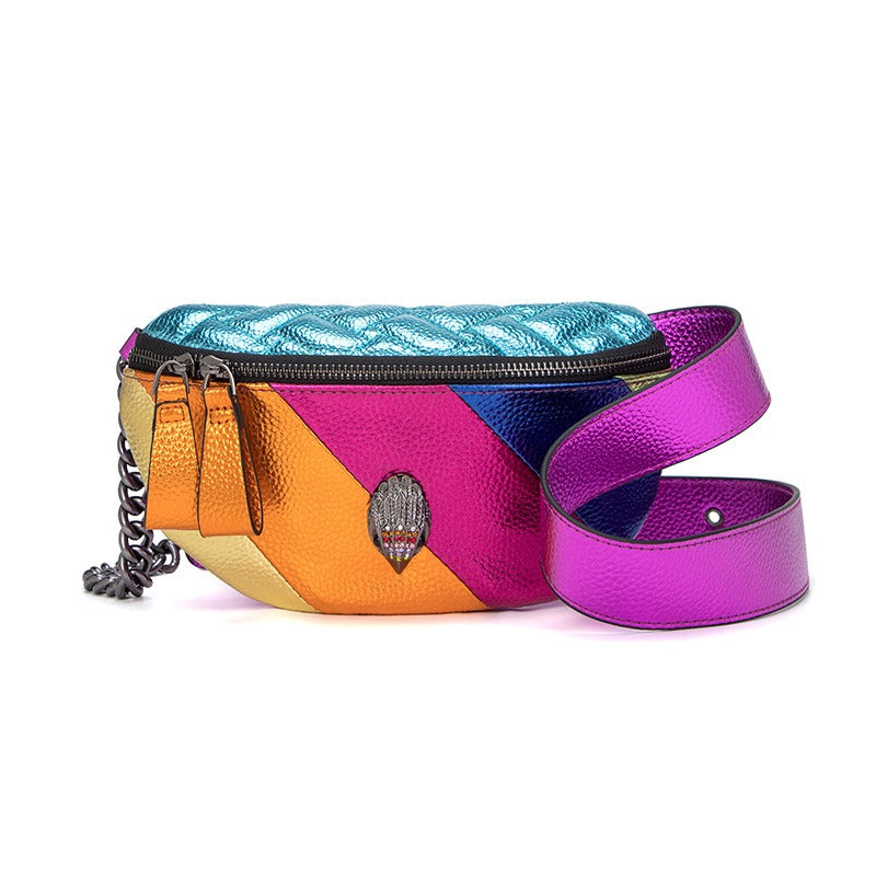 Elegante borsa a tracolla e a tracolla con catena colorata | ULZZANG BELLA