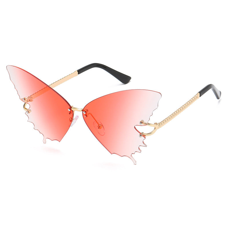 Eleganti occhiali da sole a farfalla con montatura grande sfumata per donna | ULZZANG BELLA