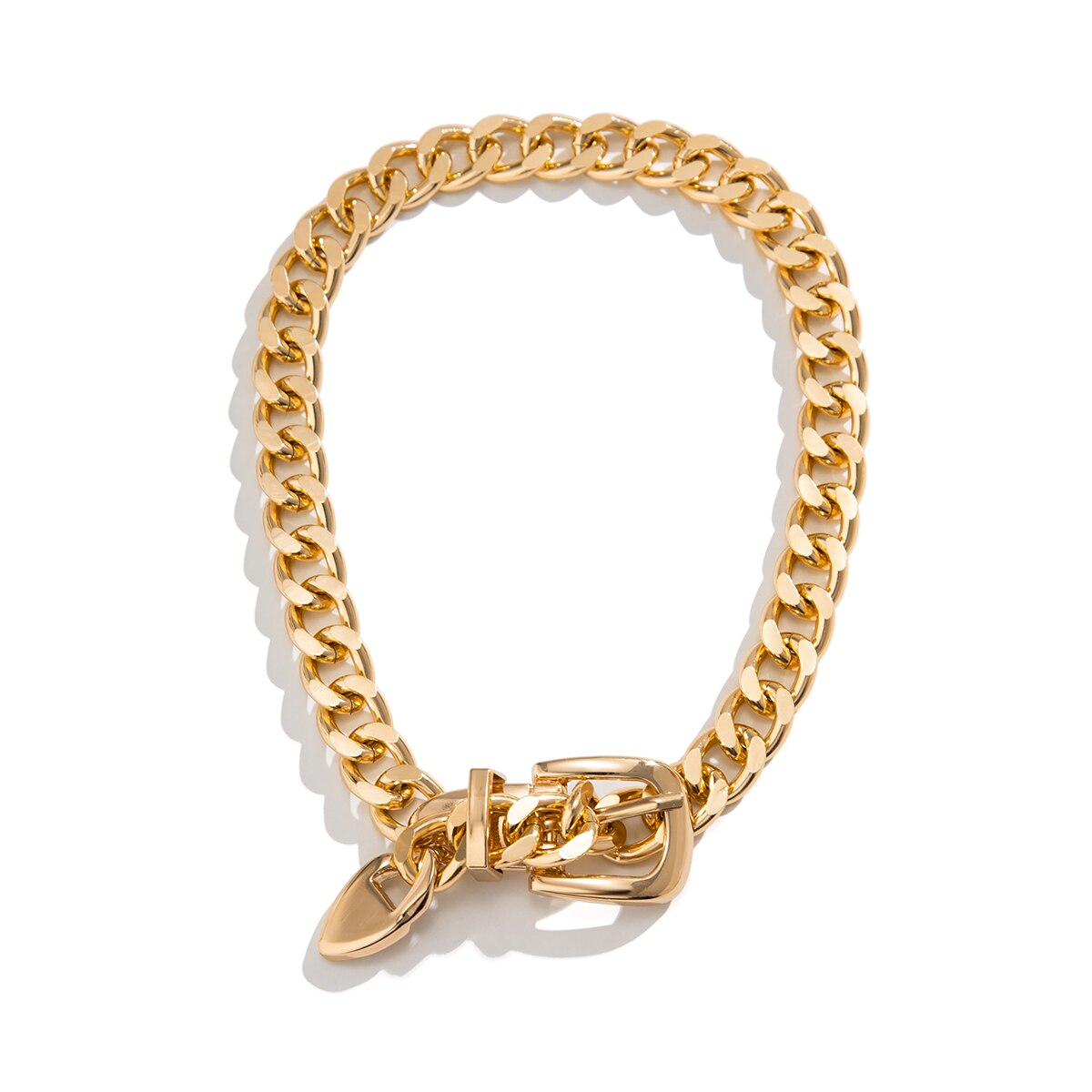 Exquisite Ingemark Heavy Metal Choker Necklace for Women - Bold Punk Grunge Chain Jewelry | ULZZANG BELLA