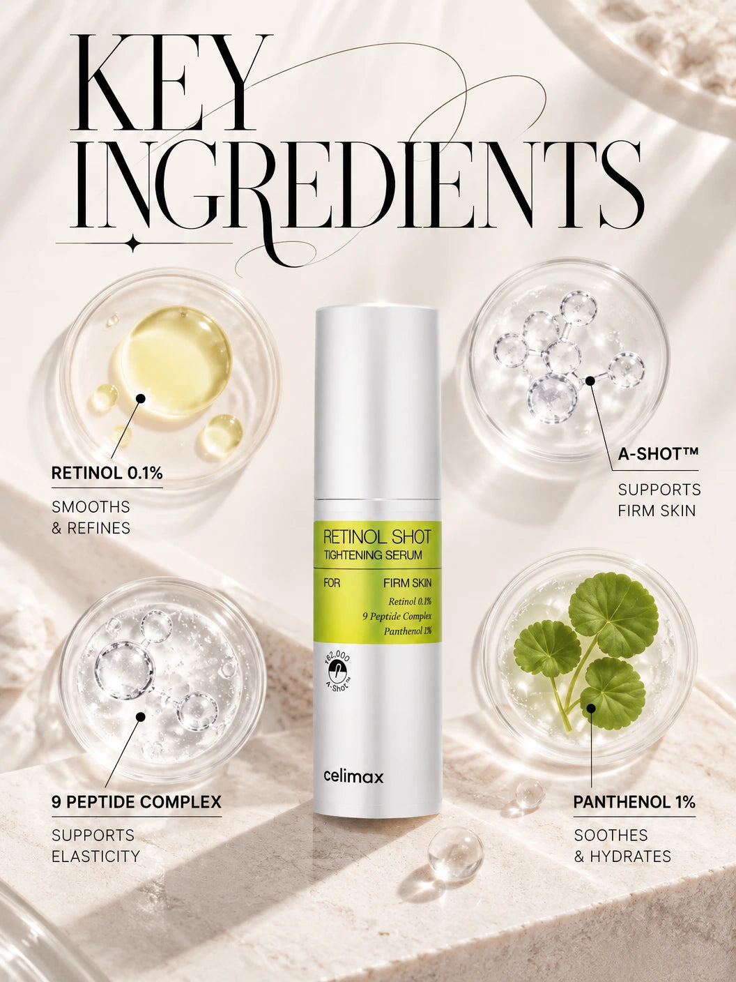 Celimax Vita-A Retinol Shot Tightening Serum | Luxury Anti-Aging Essence | Celimax Vita-A Retinol Serum - Couture Anti-Aging Essence